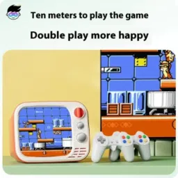 HG WORLD Retro H7 Game Box Gaming Console For TV With 2 Player Portable Sup Game Box 3.5"TV Screen Rechargeable Battery Handheld Console Hand Video Game For TV 512MB GB with 700+ Classic Video Game Handheld, Best Gift All Ages, Mario Game Tv Game Set image 3