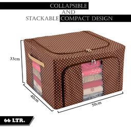 Kuber Industries Black & Brown 2 Pieces Regular Drawer Organiser image 2