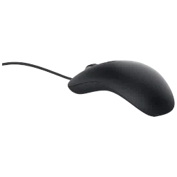 DELL MS819 Wired Optical Mouse with Fingerprint Reader (1000 DPI, Arc Shaped, Black) image 2