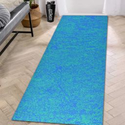 Blue-Sea Green Gesture Reversible Rubber Yoga Mat 6MM Thickness 6 mm Yoga Mat-image-44