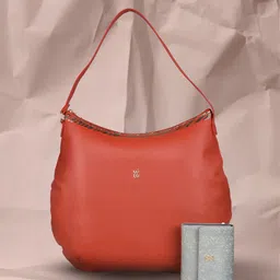 Baggit PU Swagger Hobo Bag With Wallet-3