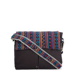 The House of Tara Unisex Textured Messenger Bag-54