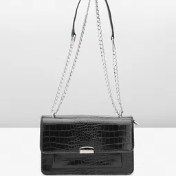 Lino Perros Snake Skin Textured Structured Shoulder Bag-1