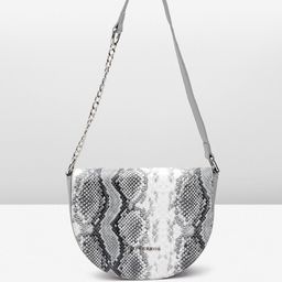 Lino Perros Snake Skin Textured Structured Shoulder Bag-2