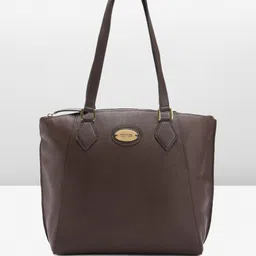 Hidesign Croc Textured Leather Structured Shoulder Bag-16