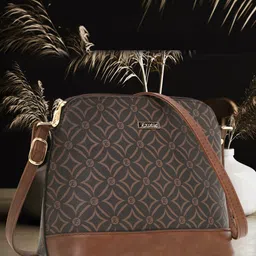 Exotic Geometric Printed Structured Sling Bag-56