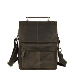 Goatter Men Coffee Brown Messenger Bag-16