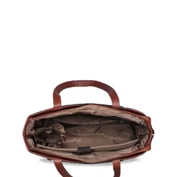 ZOUK Women Ethnic Motifs Printed Jute Shoulder Bag image 4