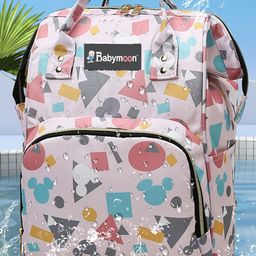 Babymoon Printed Fabric Lightweight Diaper Bag-10