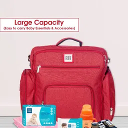 MeeMee Multi-Function Lightweight Fabric Diaper Backpack-48