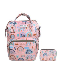 Polka Tots Kids Conversational Printed Premium Lightweight Diaper Bag-image-112