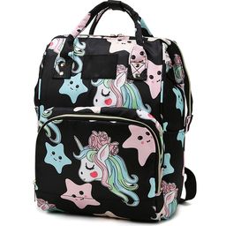 Babymoon Kids Unicorn Printed Lightweight Lightweight Diaper Bags-11