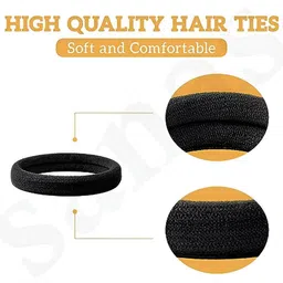 DN Creation Set Of 30 Assorted Stretchable Scrunchy Ponytail Holders image 5
