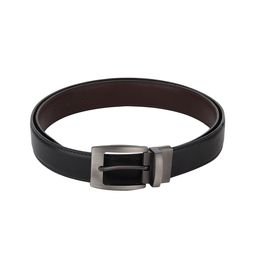 Kastner Men Black Textured Formal Belt-image-63