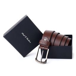 Mast & Harbour Men Textured Leather Formal Belt-image-83