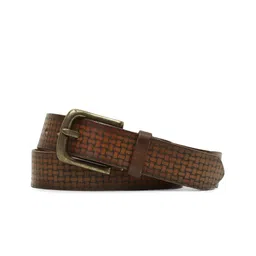 ART N VINTAGE Men Textured Leather Belt-picture-37