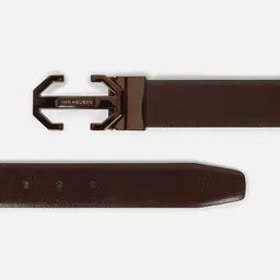 Van Heusen Men Textured Push Pin Closure Belt image 4