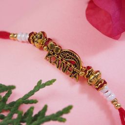 I Jewels Kanha Thread Rakhi With Roli Chawal & Greeting Card-image-18