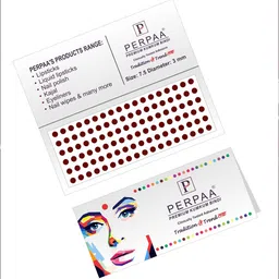 PERPAA Maroon Velvet Kumkum Bindi Box with 15 Flaps - Size 7.5 image 2