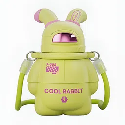 Little Surprise Box LLP Green & Pink Stainless Steel Single Wall Vacuum Water Bottle-image-12
