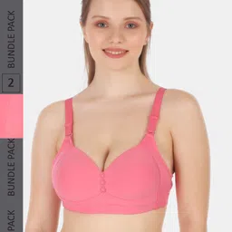 Tweens Pack Of 2 Coverage All Day Comfort Cotton Minimizer Bra-30