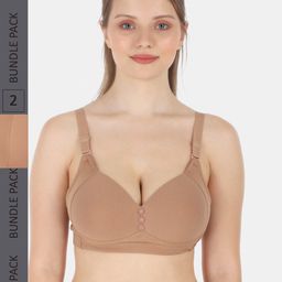 Tweens Pack Of 2 Lightly Padded Full Coverage All Day Comfort Cotton Minimizer Bra-5