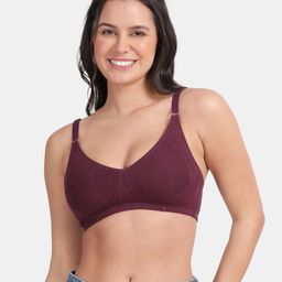 Envie Cotton Half Coverage Cut and Sew Minimizer Bra-image-70