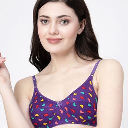 Docare Pack Of 2 Geometric Printed Medium Coverage Cotton Bra image 2