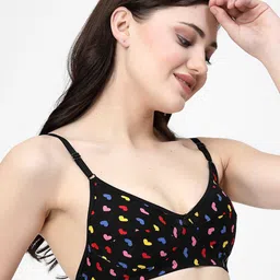 Docare Pack Of 2 Geometric Printed Medium Coverage Cotton Bra image 3