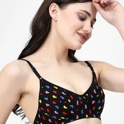 Docare Pack Of 2 Geometric Printed Medium Coverage Cotton Bra image 3