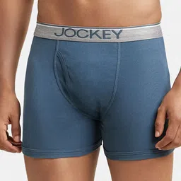 Jockey Men Grey Solid Mid Rise Boxer Brief-picture-58