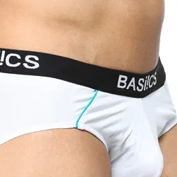 BASIICS by La Intimo Men Cotton Inner Elastic Basic Briefs image 5