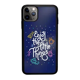 macmerise Enjoy The Little Things Printed iPhone 11 Pro Phone Bumper Case Cover image 1