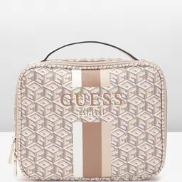 GUESS Brand Logo Printed Cosmetic Organizer Case-image-24