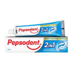 Pepsodent 2 In 1 Dual Action Toothpaste With Germ Fighting Formula - 150g image 1