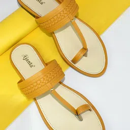 Ajanta Textured One Toe Flats-picture-19