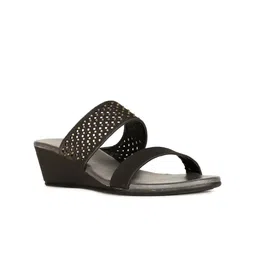 Bata Laser Cuts Embellished Wedge Heels-picture-34