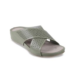 Metro Textured Wedge Heels with Laser Cuts-5