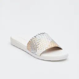 Vishudh Women White Open Toe Flats-20