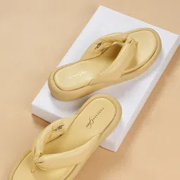 Forever Glam by Pantaloons Open Toe T-Strap Flats-41