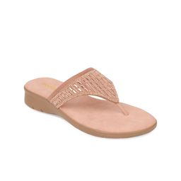 Rocia Rose Gold-Toned Embellished Comfort Sandals-13