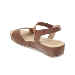 Metro Open Toe Comfort Heels With Backstrap image 3