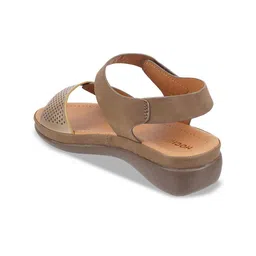 Mochi Textured Backstraps Suede Open Toe Flats image 4