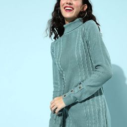 Roadster Women Stunning Blue Striped Jumper Dress-picture-36