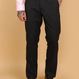 V-Mart Men Mid Rise Slim Fit Cotton Formal Trouser-image-3