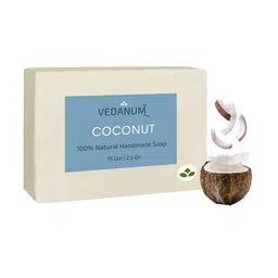VEDANUM Set Of 3 Coconut Milk Natural Handmade Soap with Coconut Oil -75gm Each image 2