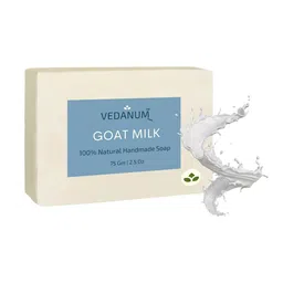 VEDANUM Set Of 3 Goat Milk Natural Handmade Soap for Nourishing Skin - 75g Each image 3