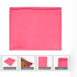 Kuber Industries Pink 24 Pieces Saree Cover Organisers-53