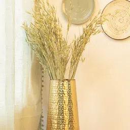 MARKET99 Gold Toned Iron Unbreakable Vase-image-30