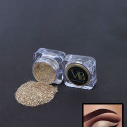 Veoni BELLE Holographic Ultra Fine Champagne Gold Iridescent Laser Glitter Powder-5g-image-83